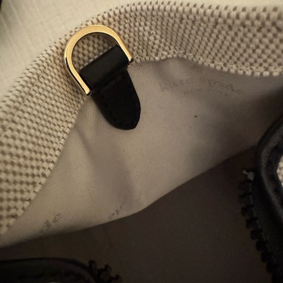 kate spade Cream and Black Logo Canvas Tote - Picture 6 of 8